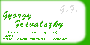 gyorgy frivalszky business card