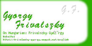 gyorgy frivalszky business card